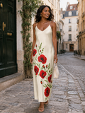 Ivory Poppy Garden Slip Dress