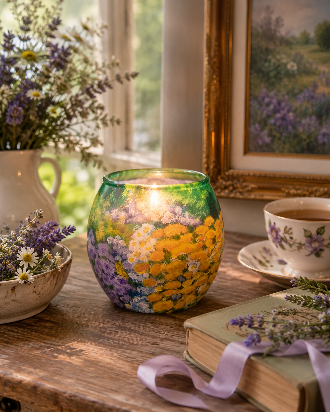 Secret Garden - Glass Tealight Candle Holder