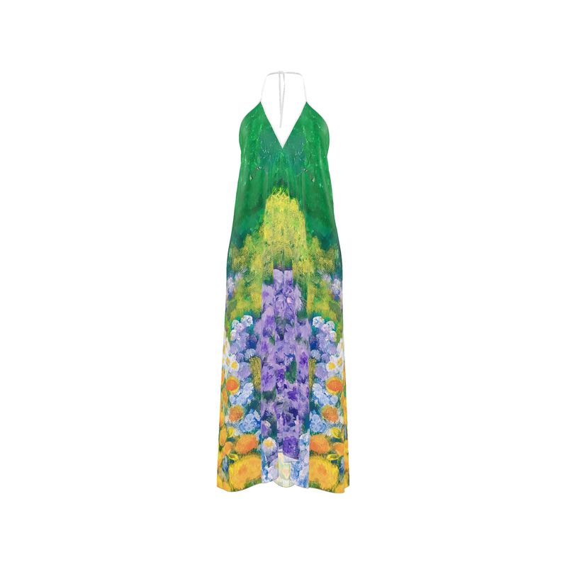 Wisteria Garden Halterneck dress