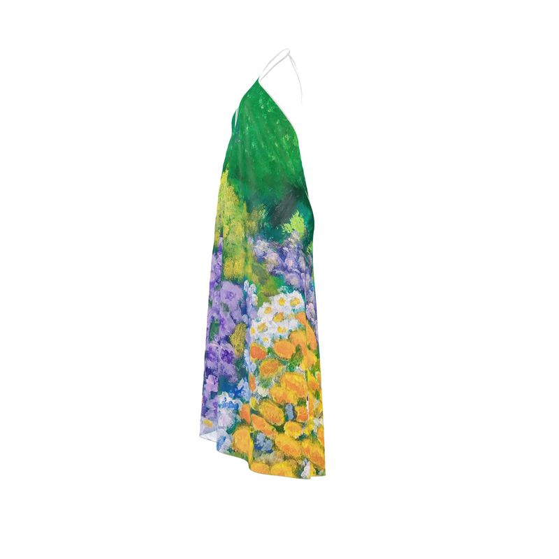 Wisteria Garden Halterneck dress