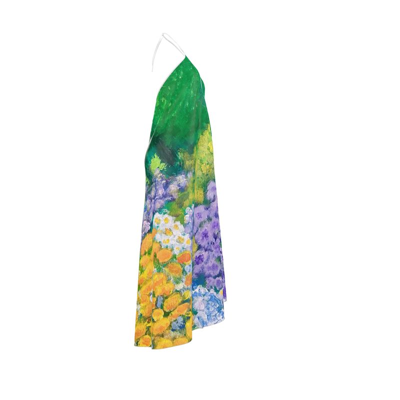 Wisteria Garden Halterneck dress