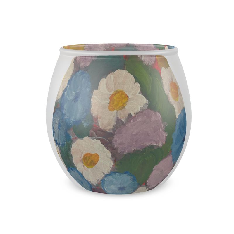 Evening Garden - Glass Tealight Candle Holder