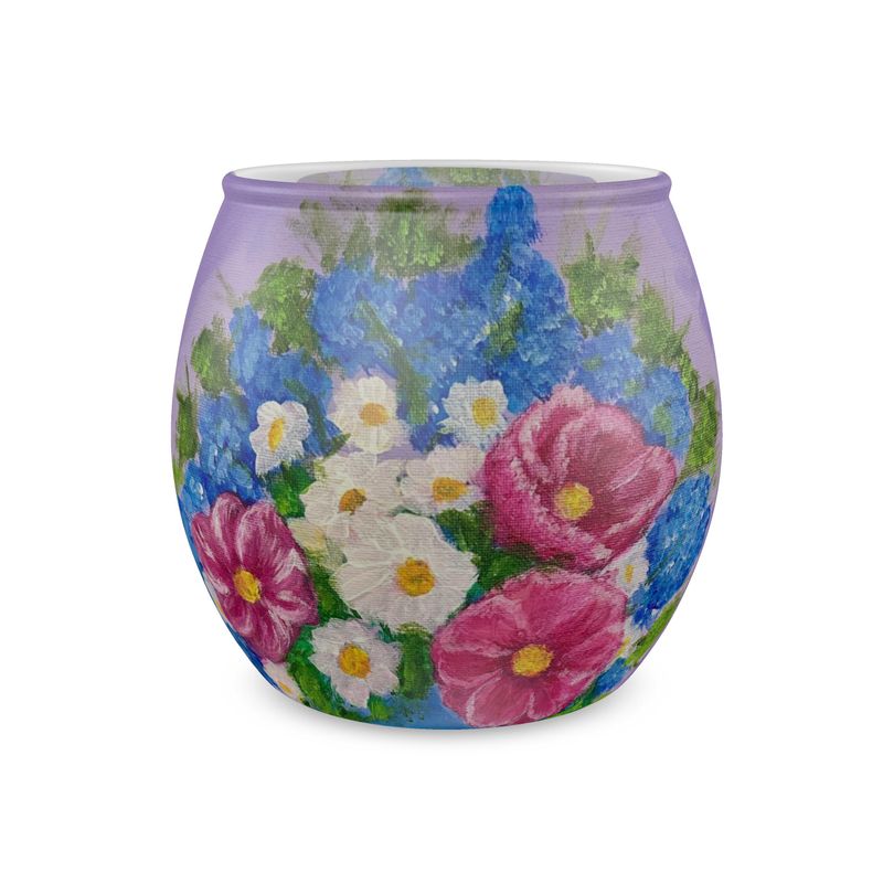 Blooming Bouquet - Glass Tealight Candle Holder