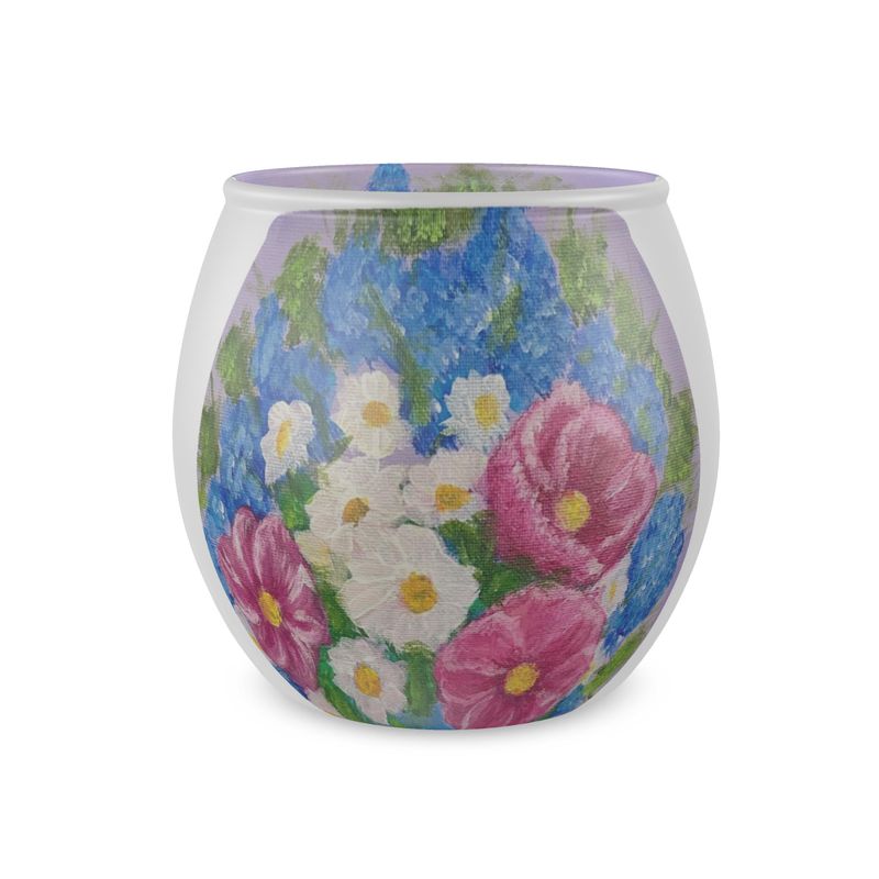 Blooming Bouquet - Glass Tealight Candle Holder