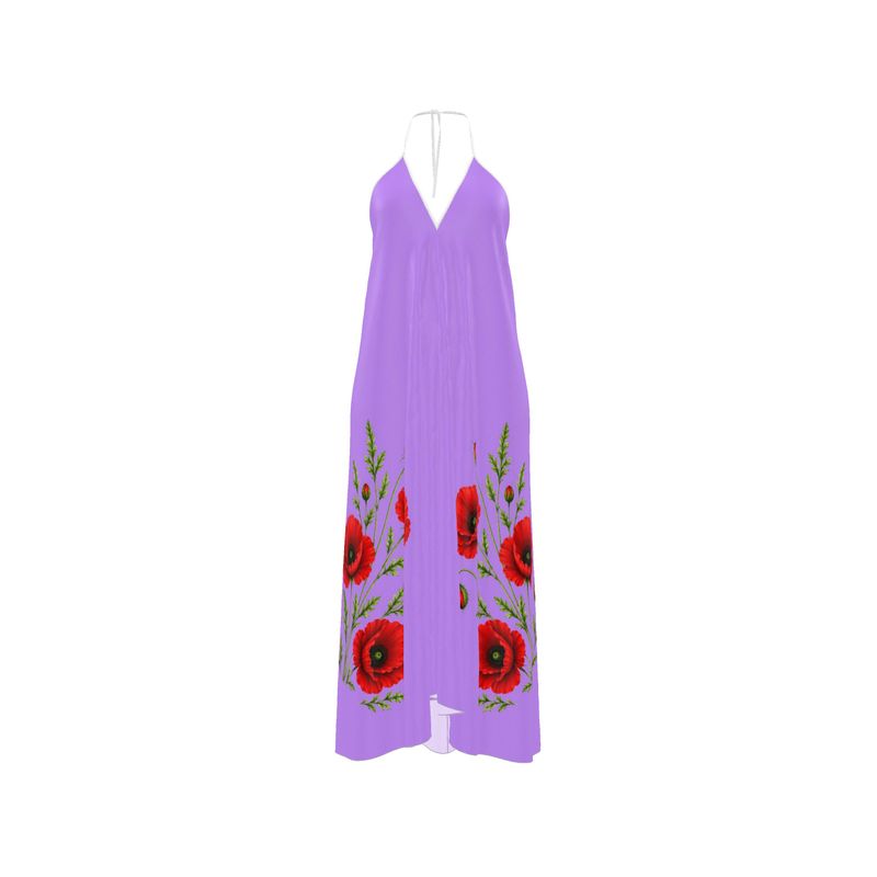 Halterneck backless dress