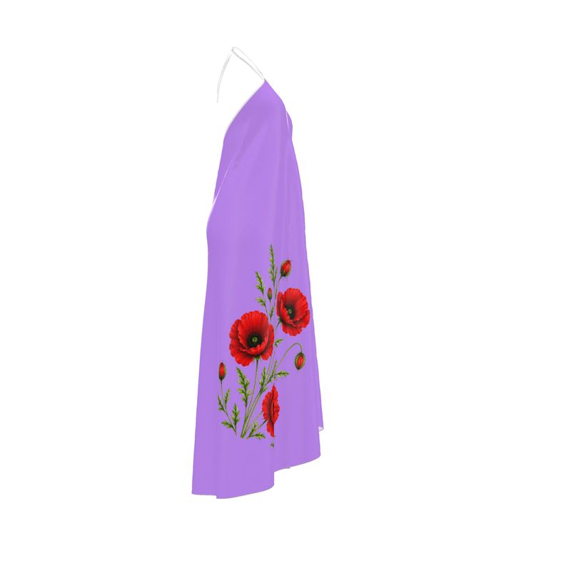 Halterneck backless dress