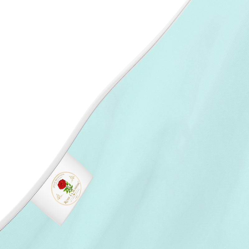 Turquoise Poppy Halter Backless dress