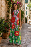 Poppy Garden Maxi Dress
