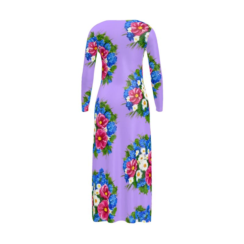 Lavender Garden Ladies Long Cardigan