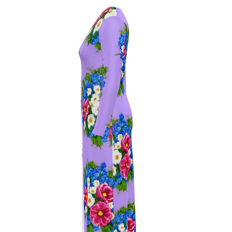Lavender Garden Ladies Long Cardigan
