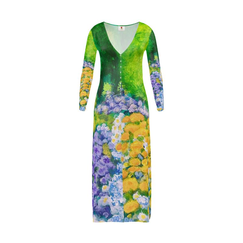 Wisteria Garden Ladies Long Cardigan