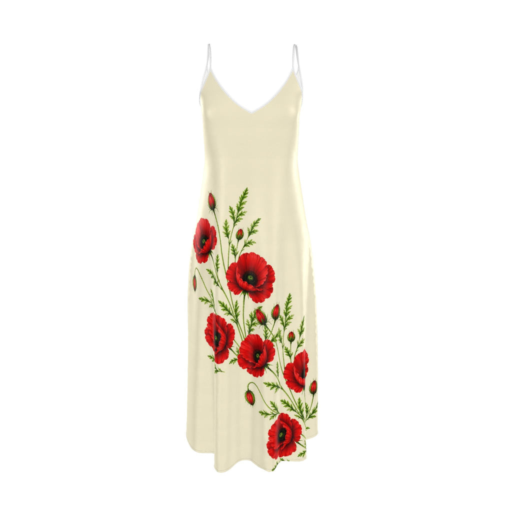 Ivory Poppy Garden Slip Dress