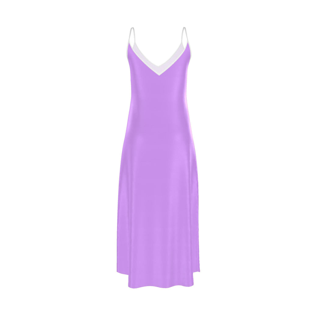Lavender Poppy Maxi Slip Dress