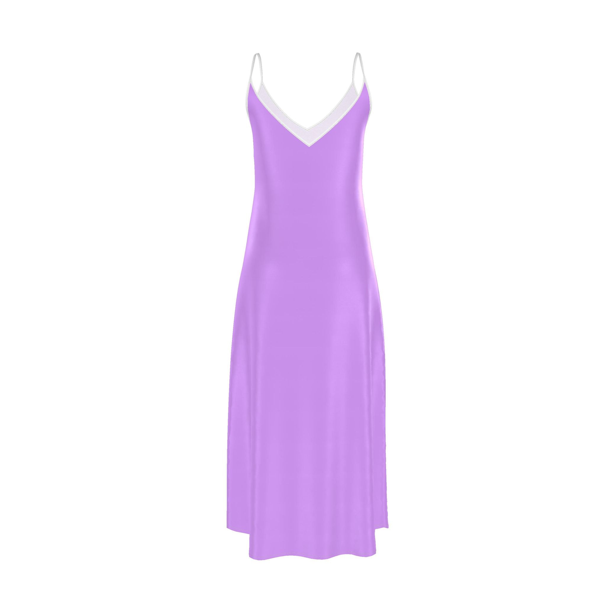 Lavender Poppy Maxi Slip Dress