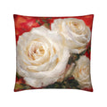 Rosa Imperiale – Luxury White Rose Decorative Cushion | Rose La Bohème
