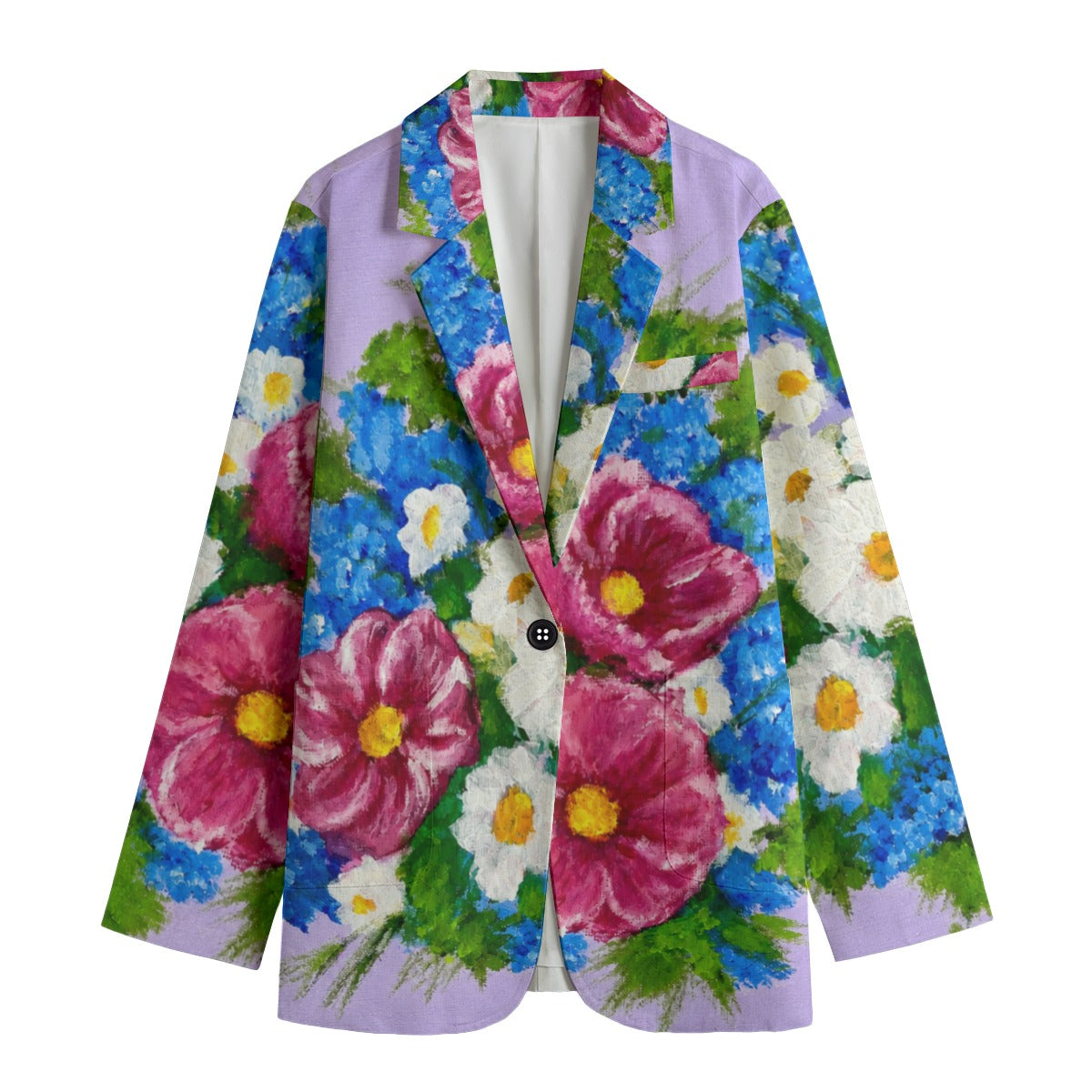 Lavender Floral Blazer