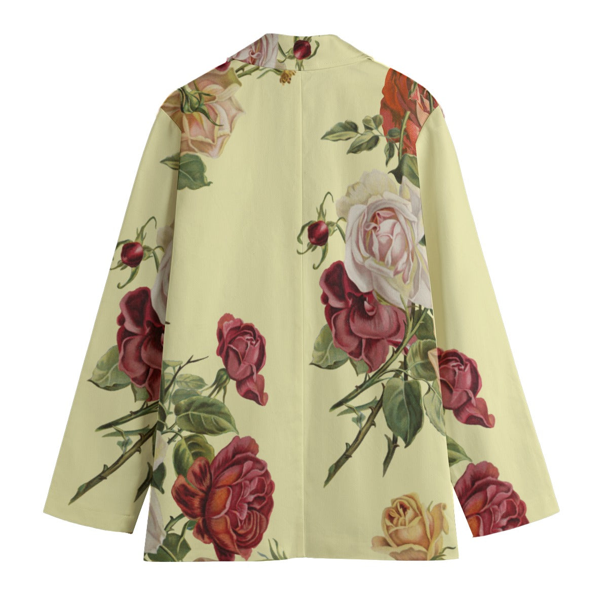 Ivory Vintage Rose Designer Blazer
