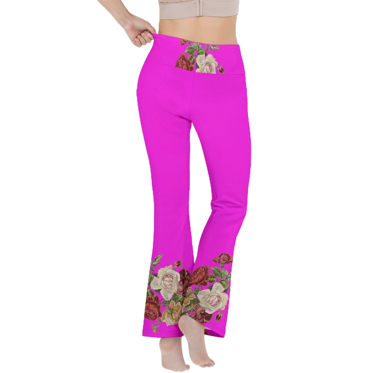 All-Over Print Women's Reversible High-Waisted Yoga Pants