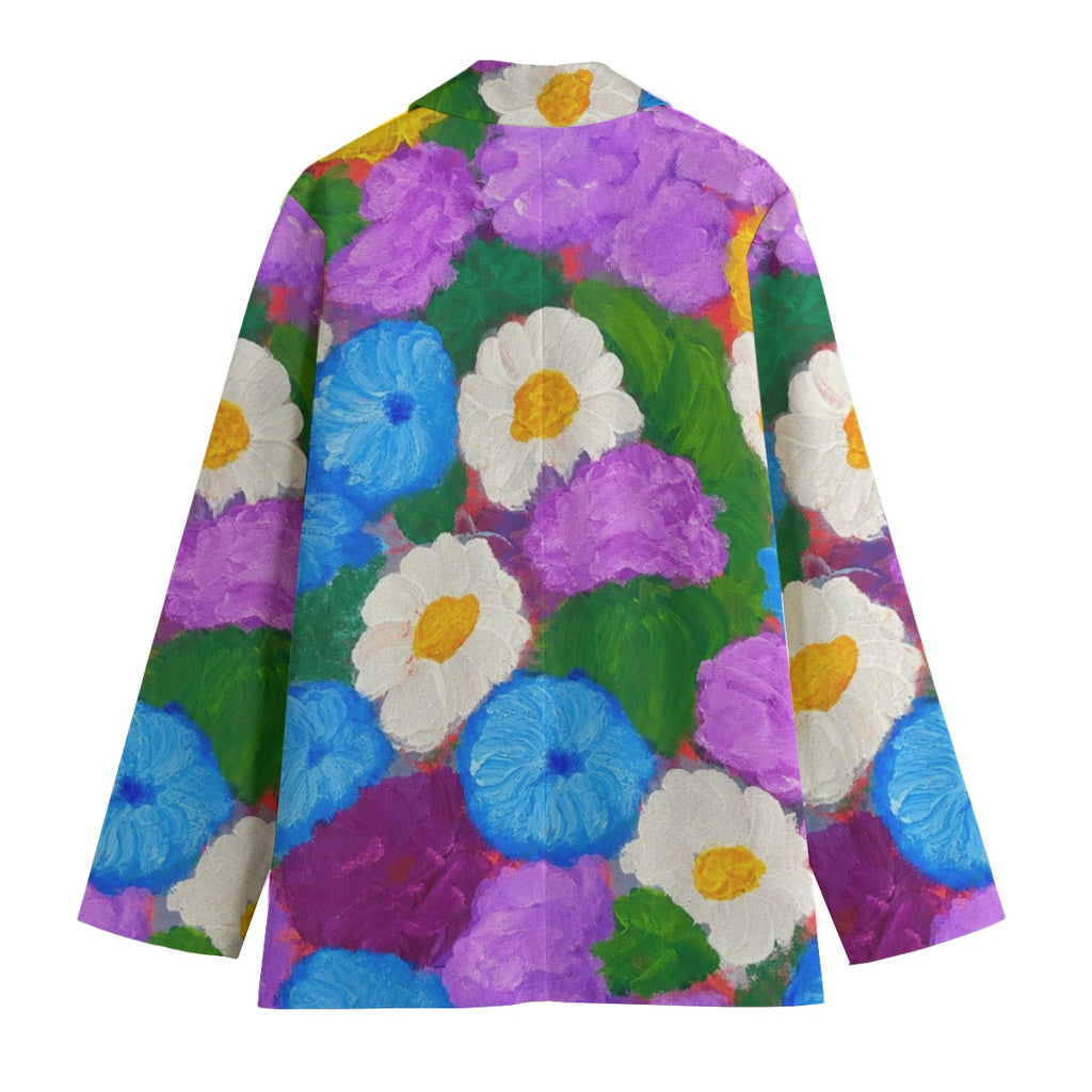 Colorful Floral Statement Blazer