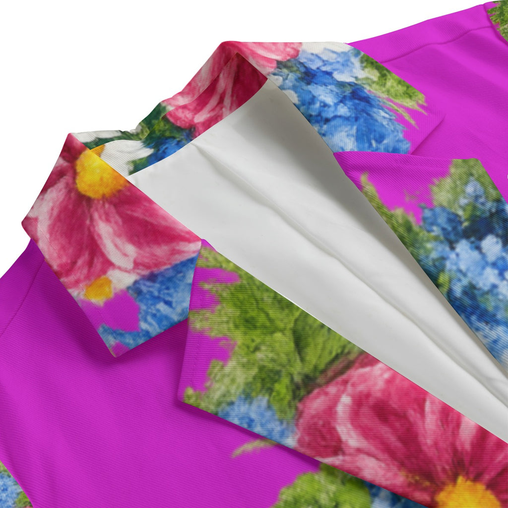 Pink Floral Blazer