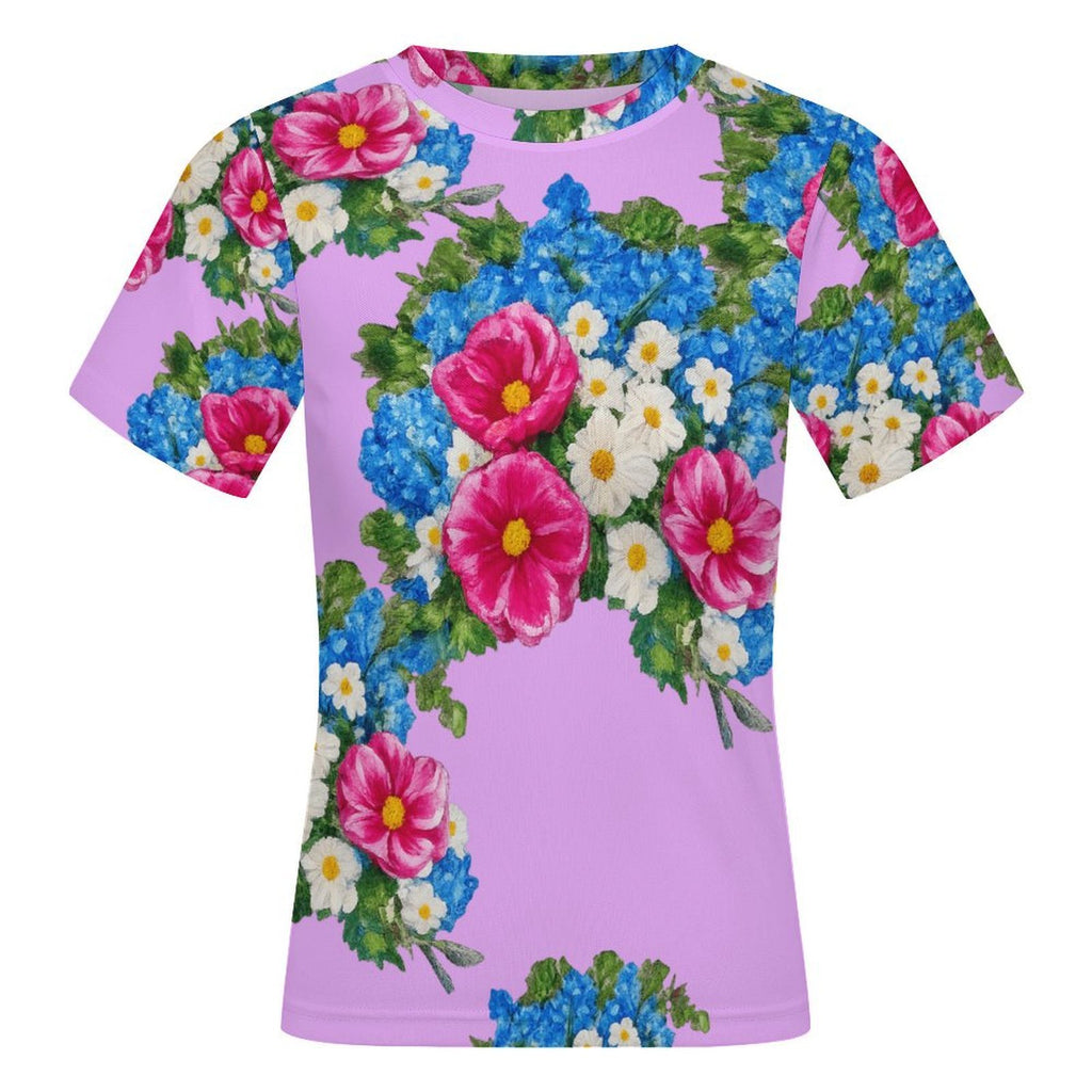 Rose La Bohème Floral Mesh Top