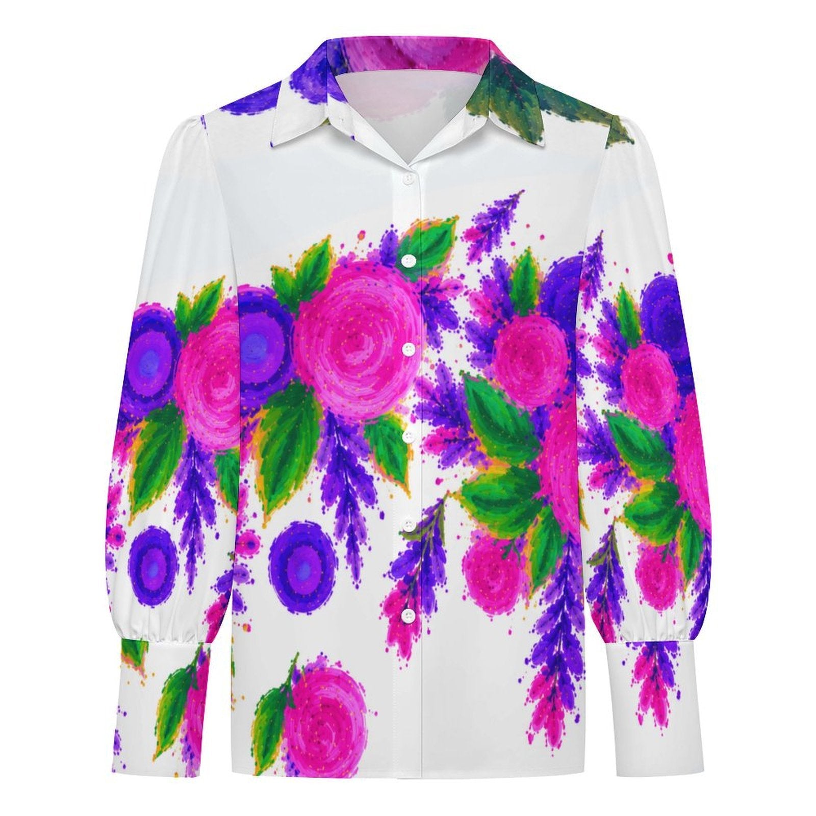 La Boheme Floral Lantern Sleeve Shirt