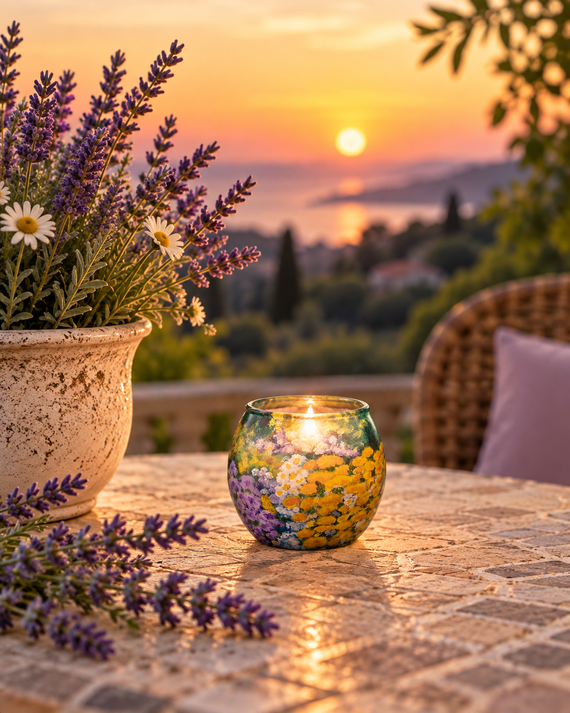 Secret Garden - Glass Tealight Candle Holder