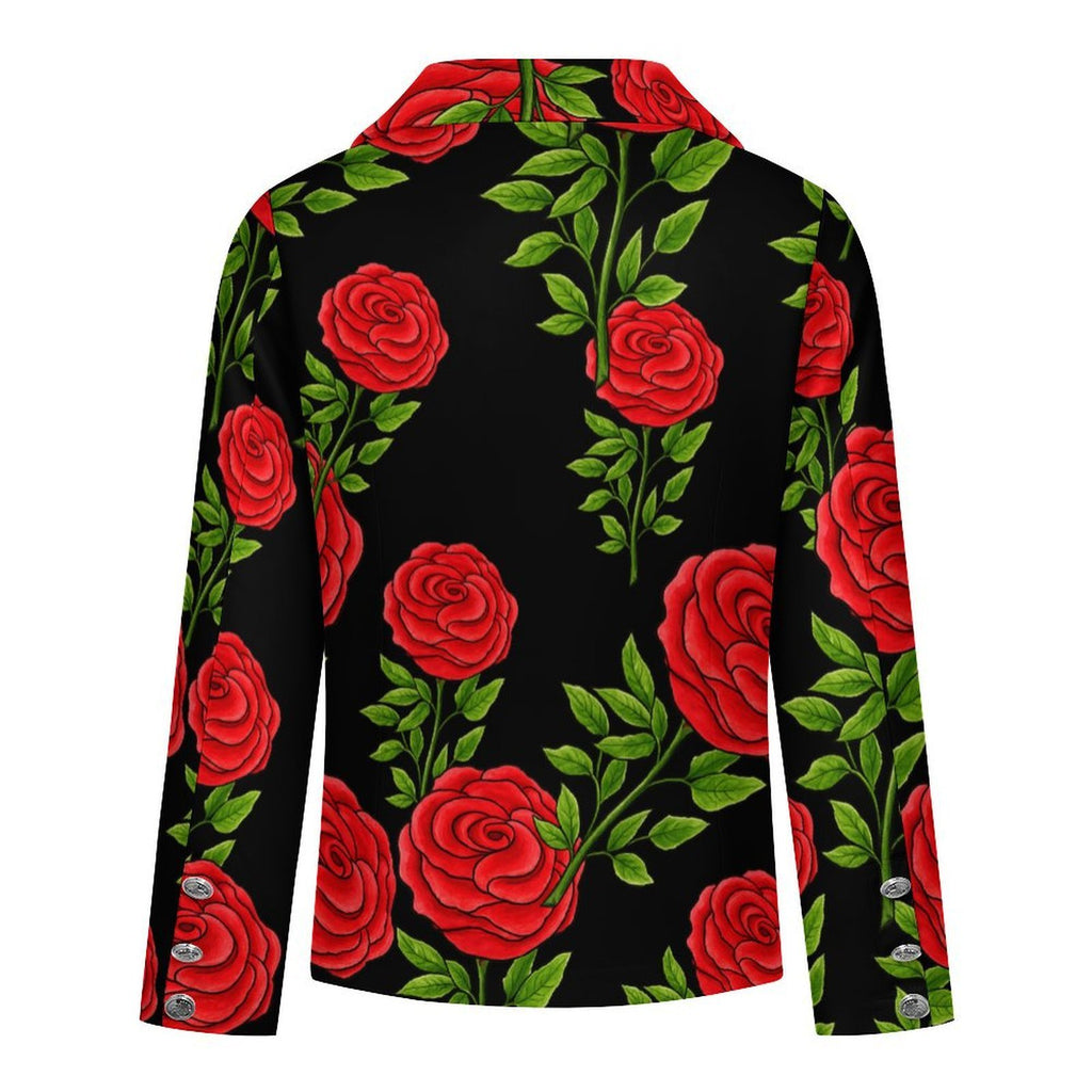 Black & Rose Double Breasted Blazer