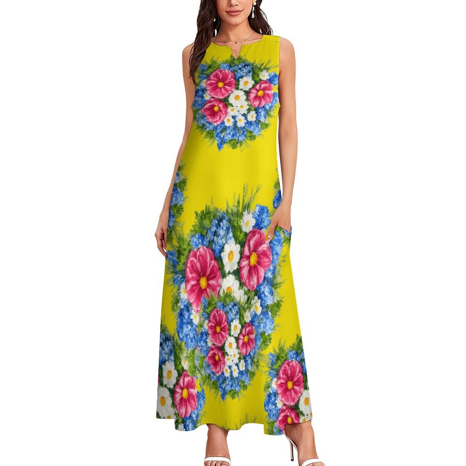 Sunshine Sleeveless Long Dress