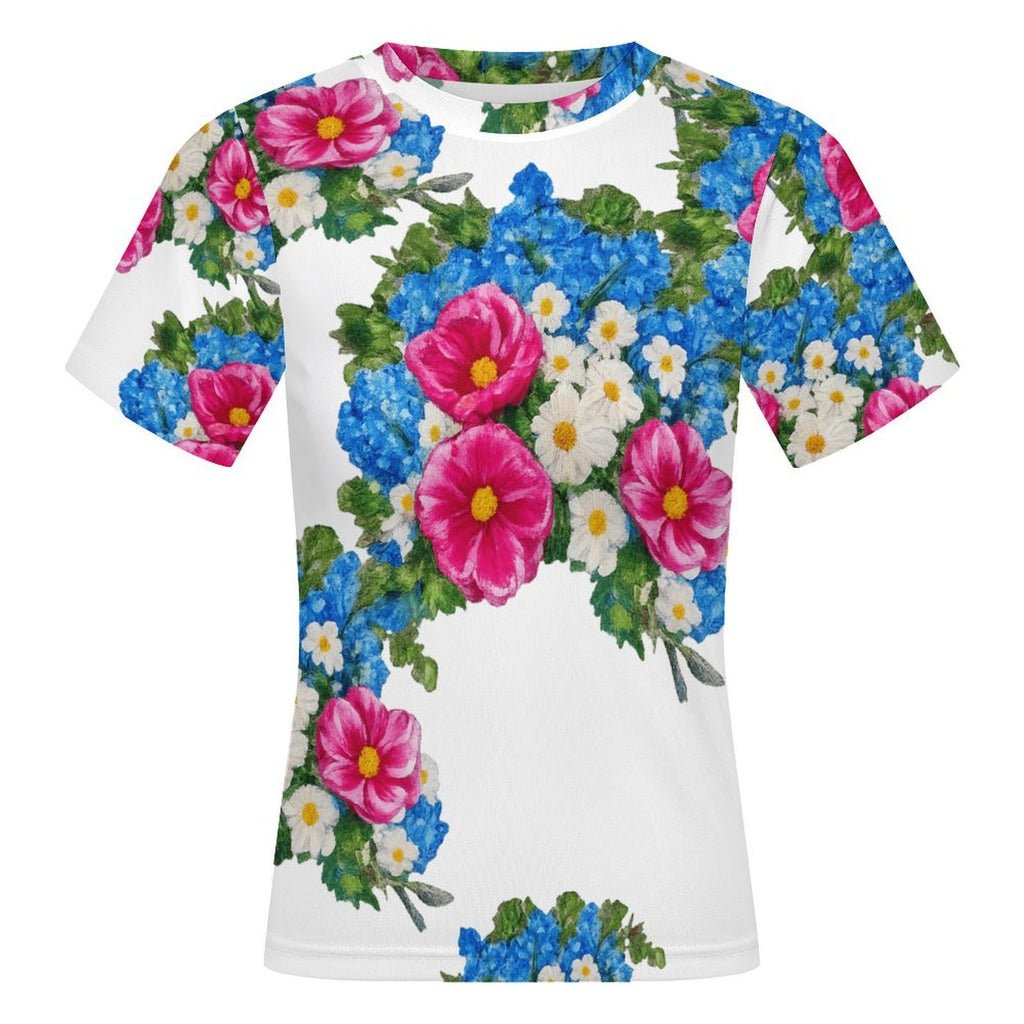 Rose La Bohème Floral Mesh Top