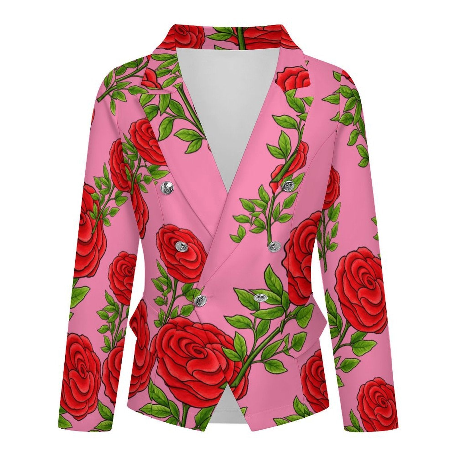 Blush Rose Double Breasted Blazer