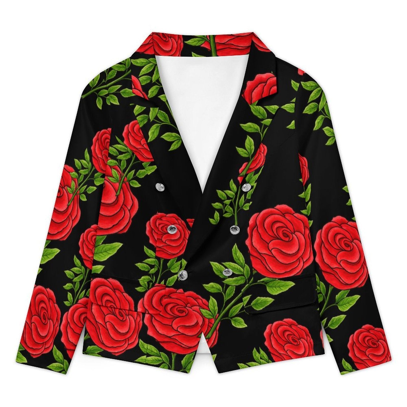Black & Rose Double Breasted Blazer