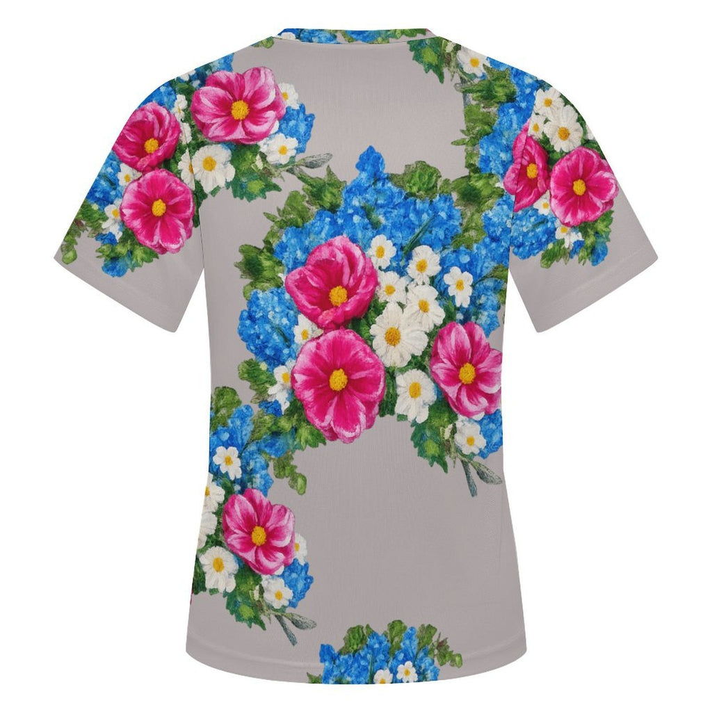 Rose La Bohème Custom Women's Mesh Top