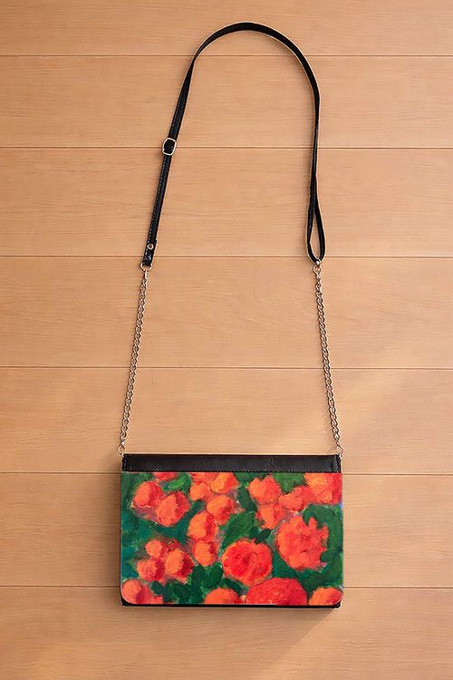 A Thousand Roses Floral Crossbody Bag