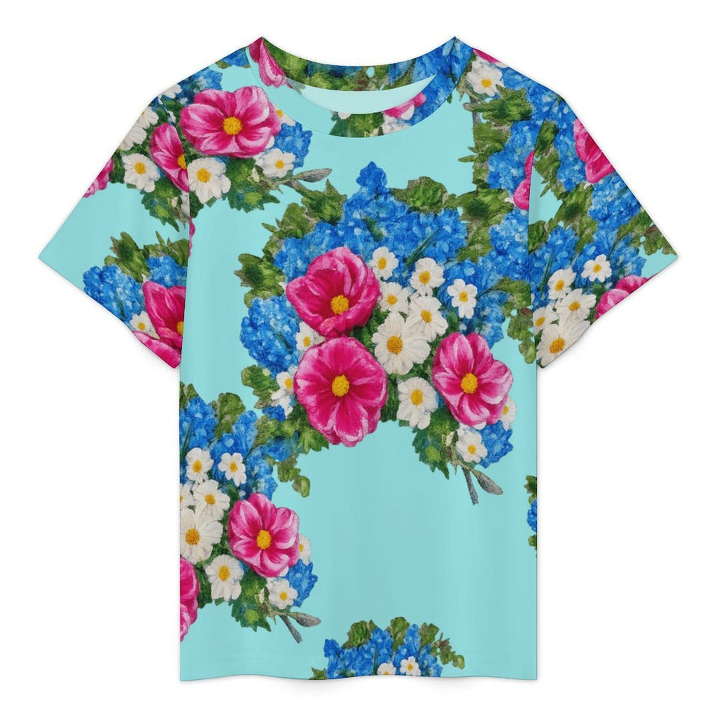 Rose La Bohème Floral Mesh Top