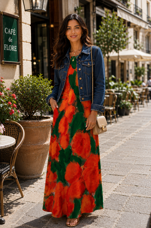 A Thousand Roses Maxi Dress