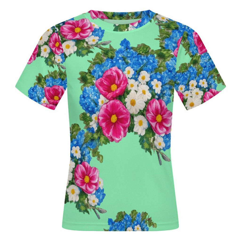 Rose La Bohème Floral Mesh Top