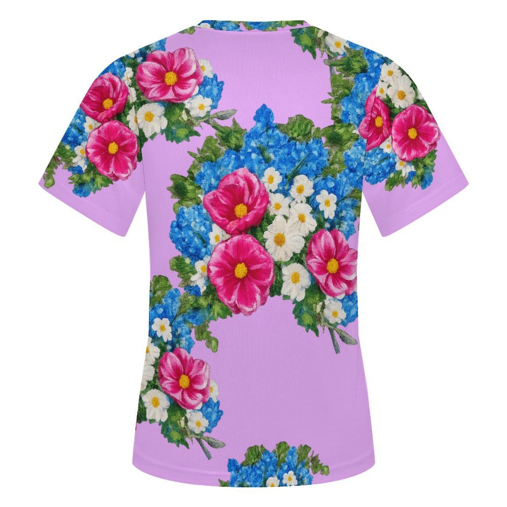 Rose La Bohème Floral Mesh Top
