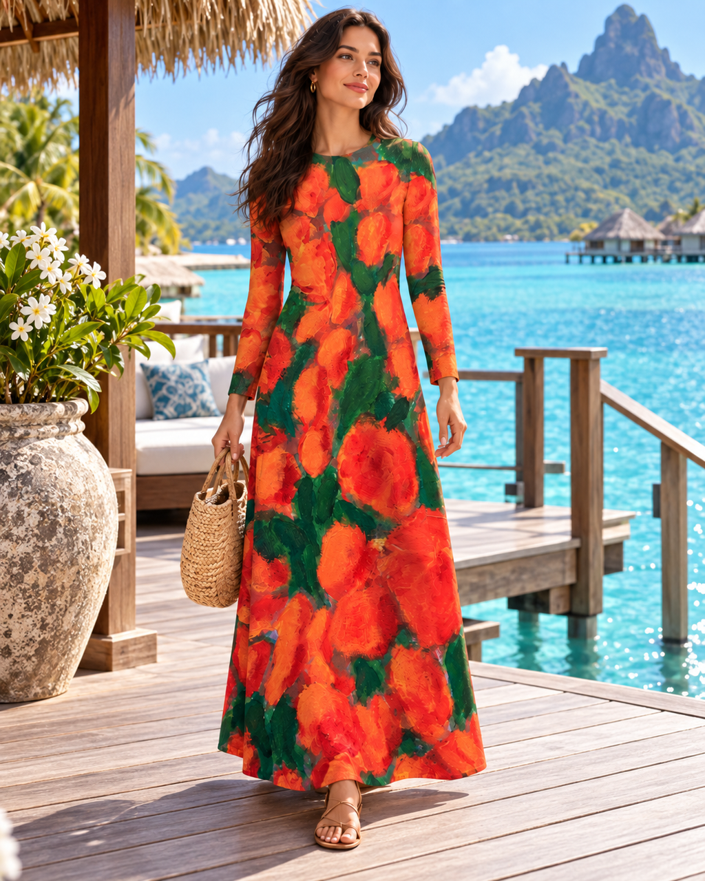 A Thousand Roses Liliana Maxi Dress