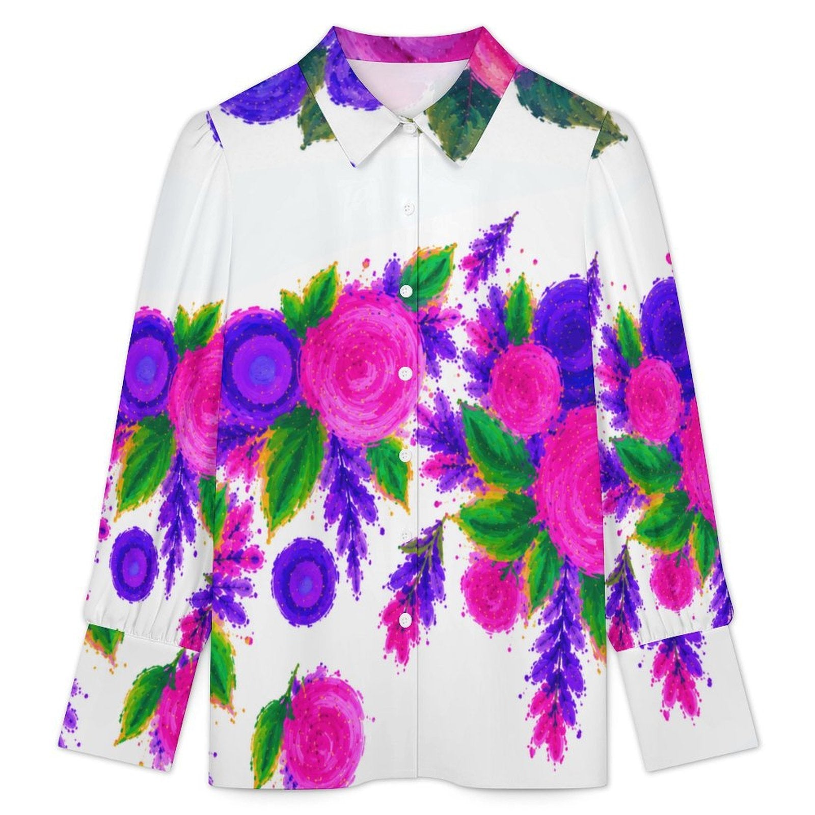 La Boheme Floral Lantern Sleeve Shirt