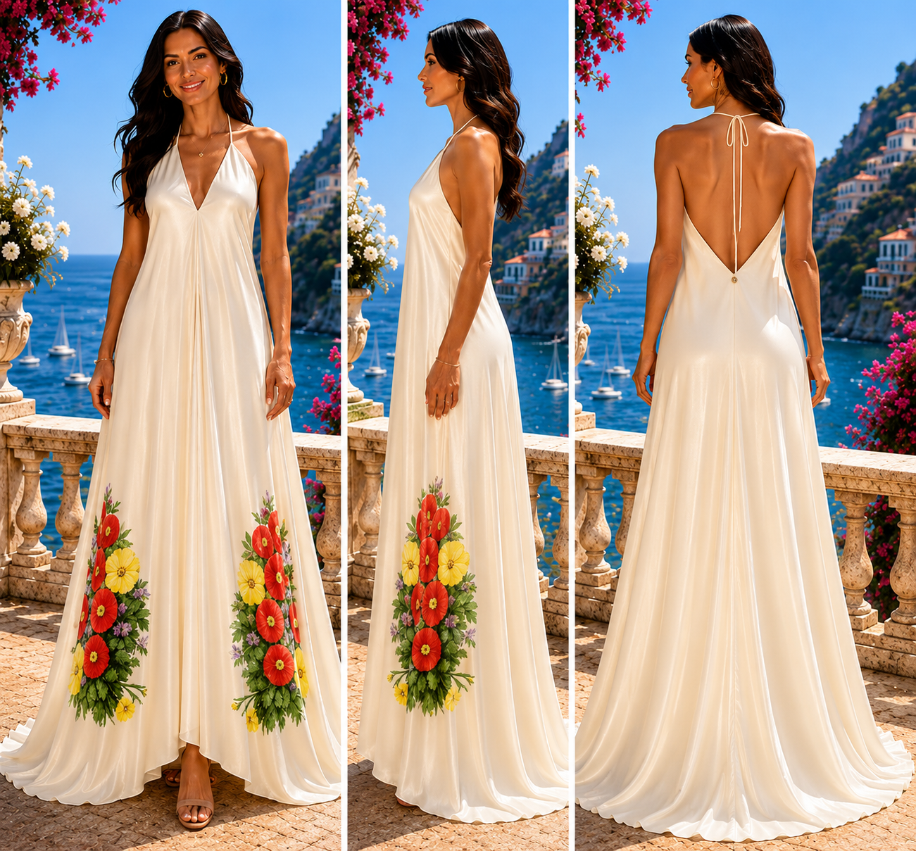 Bohemian Garden Halterneck Dress