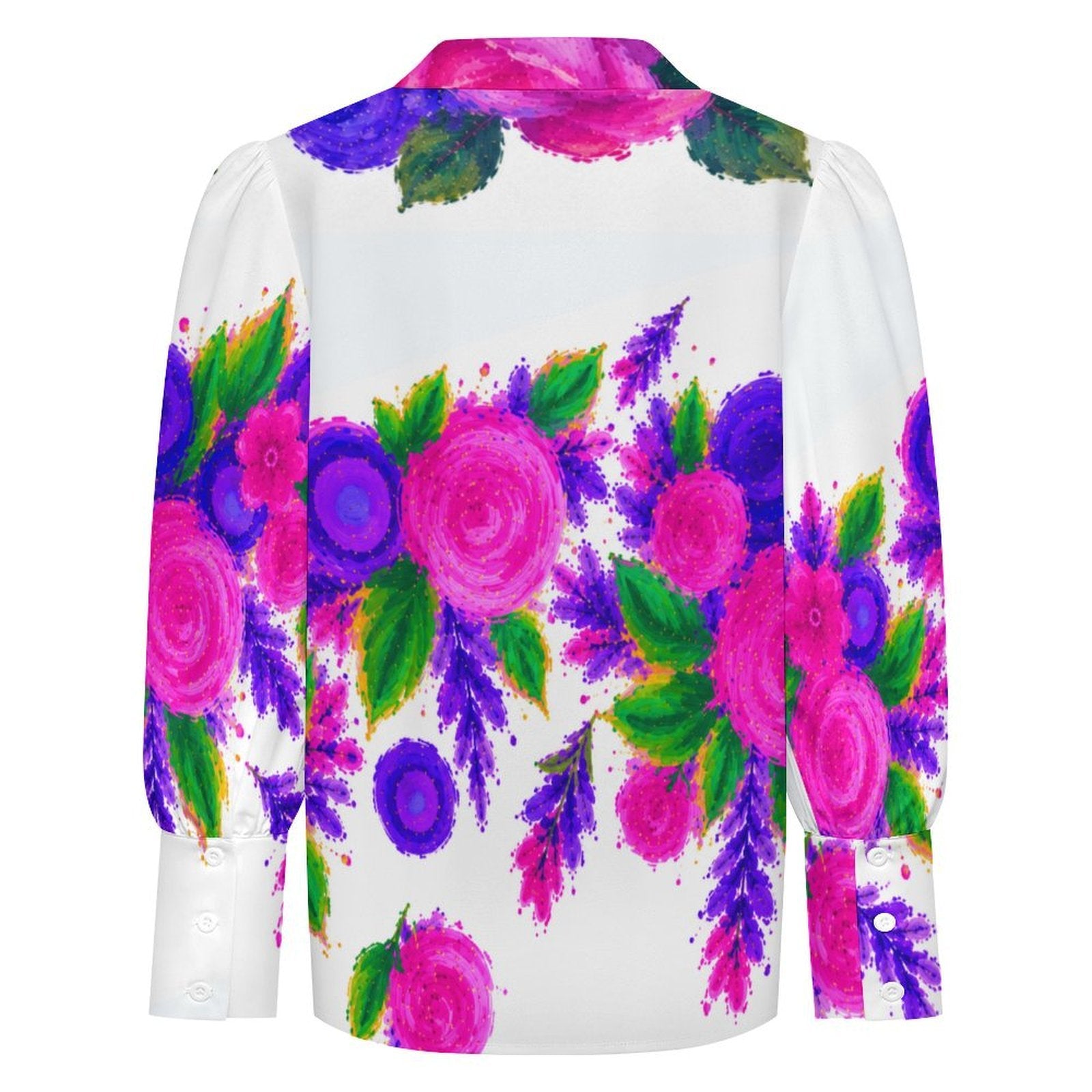 La Boheme Floral Lantern Sleeve Shirt