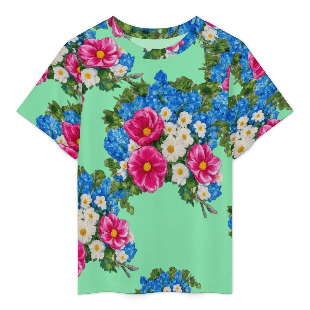 Rose La Bohème Floral Mesh Top