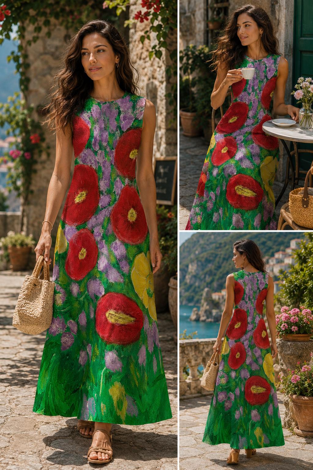 Poppies in Bloom Maxi Dress, second view
