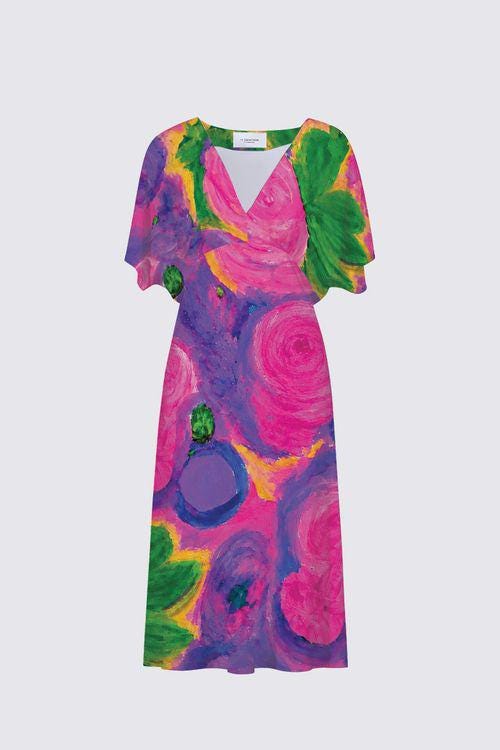 Summer Bouquet Sarah V-Neck Dress, second view