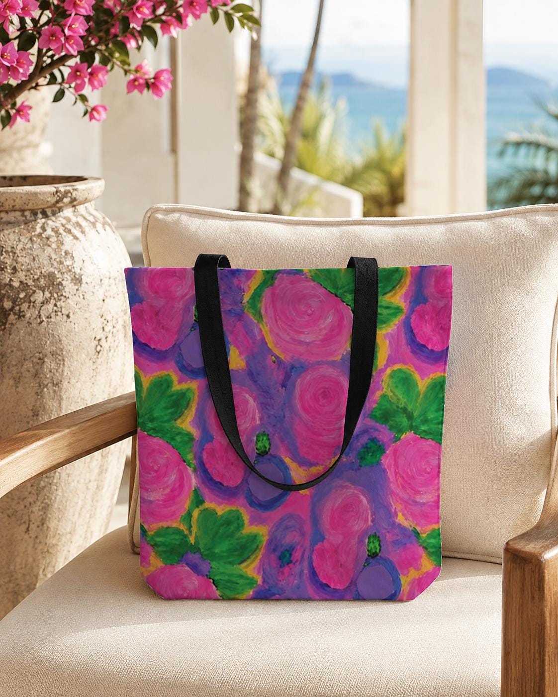 Summer Bouquet Reubens Tote floral design