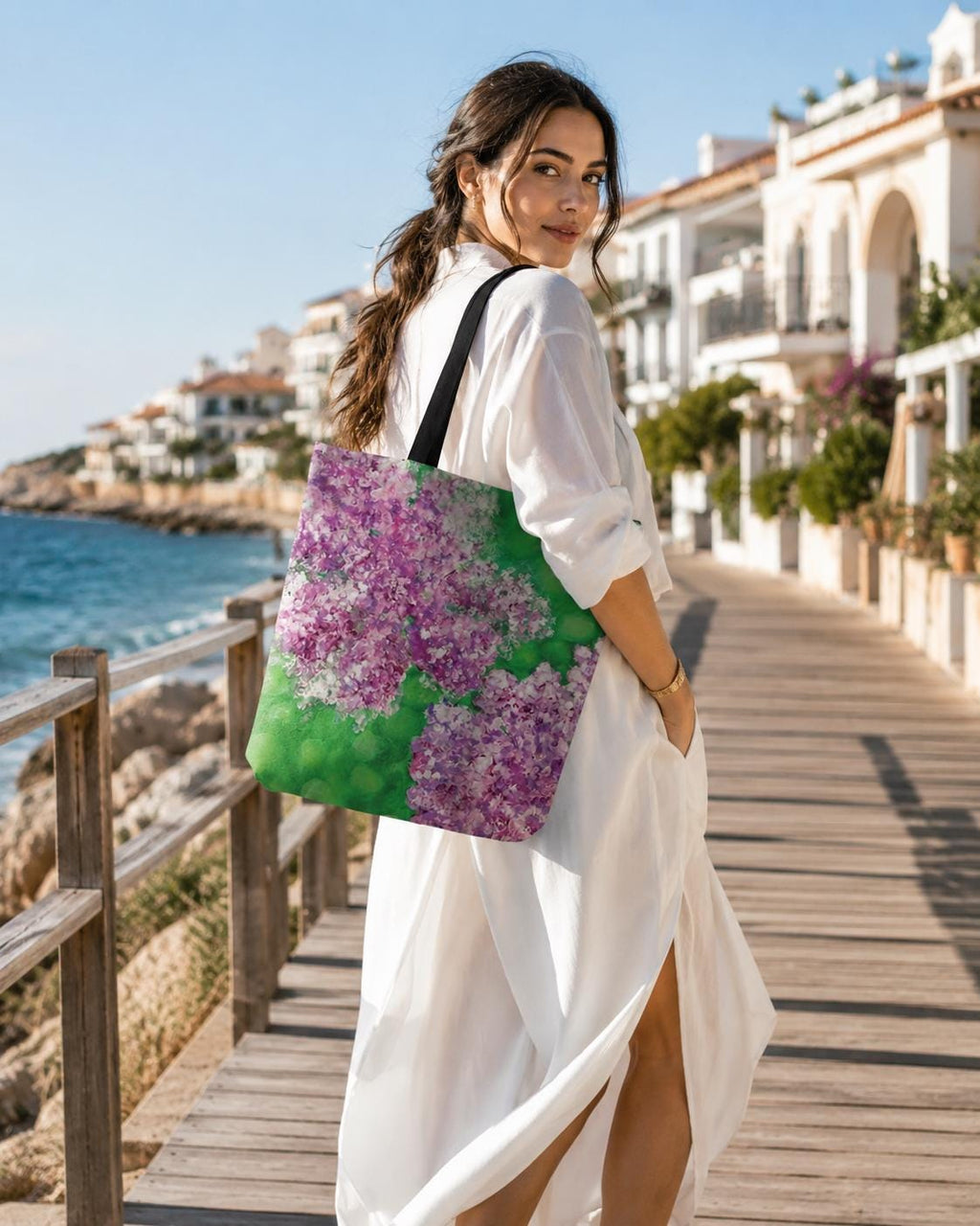 Lilacs Reubens Tote detail