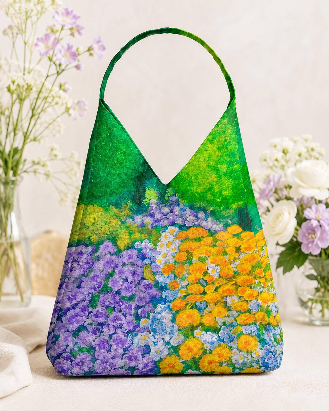 Wisteria Garden Tulip Bag detail