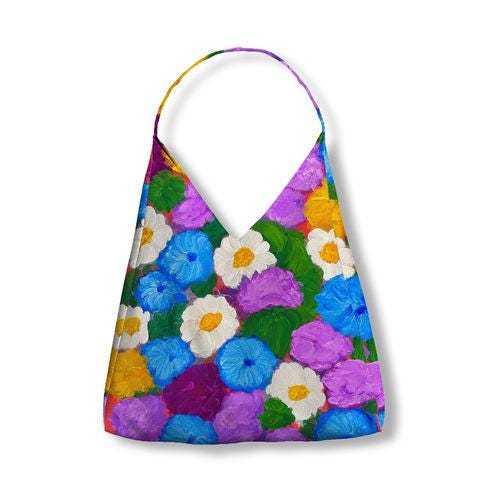 Painterly Garden Tulip Bag floral design