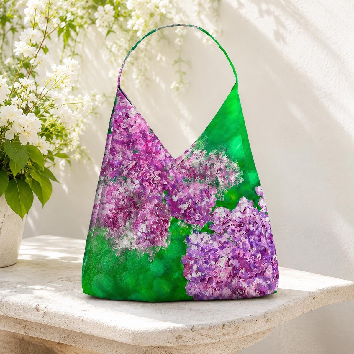 Lilacs Tulip Bag detail